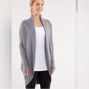 Lululemon Transformation Wrap Cardigan Sweater Grey